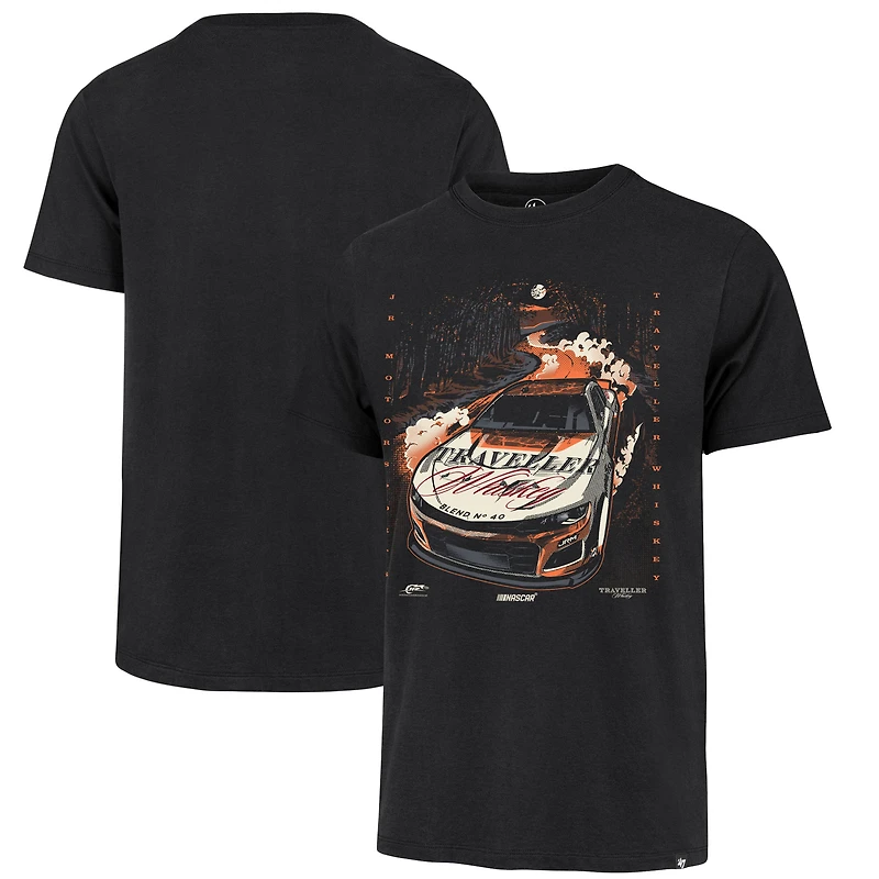 T-shirt noir pour homme Justin Allgaier Traveller Whiskey Car '47