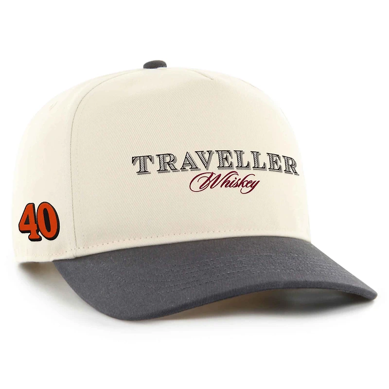 Men's '47 White/Red Justin Allgaier Traveller Whiskey Two-Tone Hitch Adjustable Hat