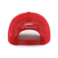 Men's '47  Red Justin Allgaier Sponsor Logo Side Patch brrr° Trucker Adjustable Hat