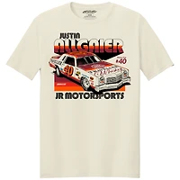 T-shirt homme classique à l'encre crème Justin Allgaier Traveller Whiskey