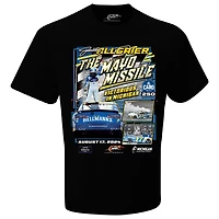 Men's JR Motorsports Official Team Apparel Black Justin Allgaier 2024 Xfinity Series Cabo Wabo 250 Race Winner T-Shirt