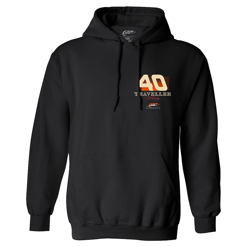 Men's JR Motorsports Official Team Apparel Black Justin Allgaier Traveller Whiskey Car Pullover Hoodie