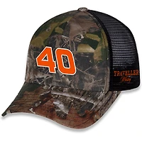Casquette ajustable camouflage Justin Allgaier Traveller Whiskey pour homme de l'équipe officielle JR Motorsports