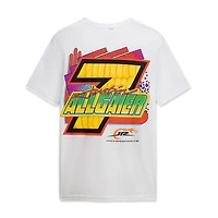 Men's JR Motorsports Official Team Apparel White Justin Allgaier Brandt T-Shirt