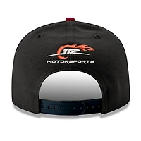 Men's New Era Black Justin Allgaier Low Profile 9FIFTY Flat Brim Snapback Hat