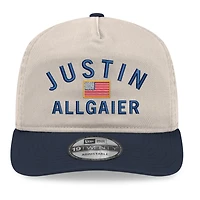 Casquette réglable New Era kaki/bleu marine Justin Allgaier Flag 19TWENTY pour hommes