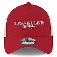 Men's New Era Red Justin Allgaier Traveller Whiskey 9FORTY A-Frame Adjustable Hat