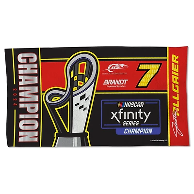 Serviette simple face WinCraft Justin Allgaier 2024 NASCAR Xfinity Series Champion On Track Celebration 22" x 42"