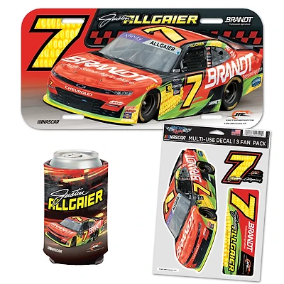 WinCraft Justin Allgaier Brandt Pack de trois éventails