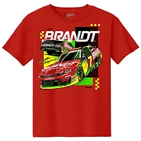 Youth JR Motorsports Official Team Apparel Red Justin Allgaier Brandt Car T-Shirt