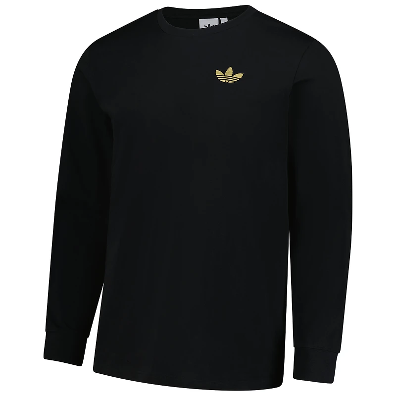 Men's adidas Black Juventus Culturewear Long Sleeve T-Shirt