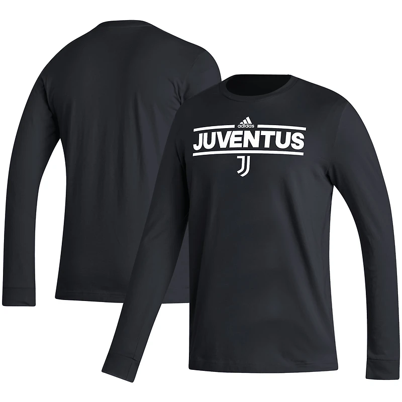 T-shirt adidas Juventus Dassler à manches longues noir pour hommes
