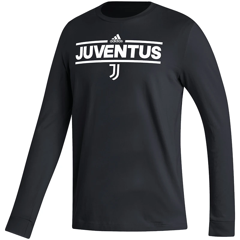 T-shirt adidas Juventus Dassler à manches longues noir pour hommes
