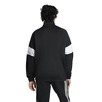 Veste de survêtement entièrement zippée adidas noire Juventus Lifestyler pour homme