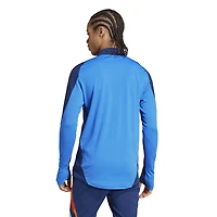 Men's adidas Blue Juventus 2024/25 AEROREADY Raglan Quarter-Zip Training Top