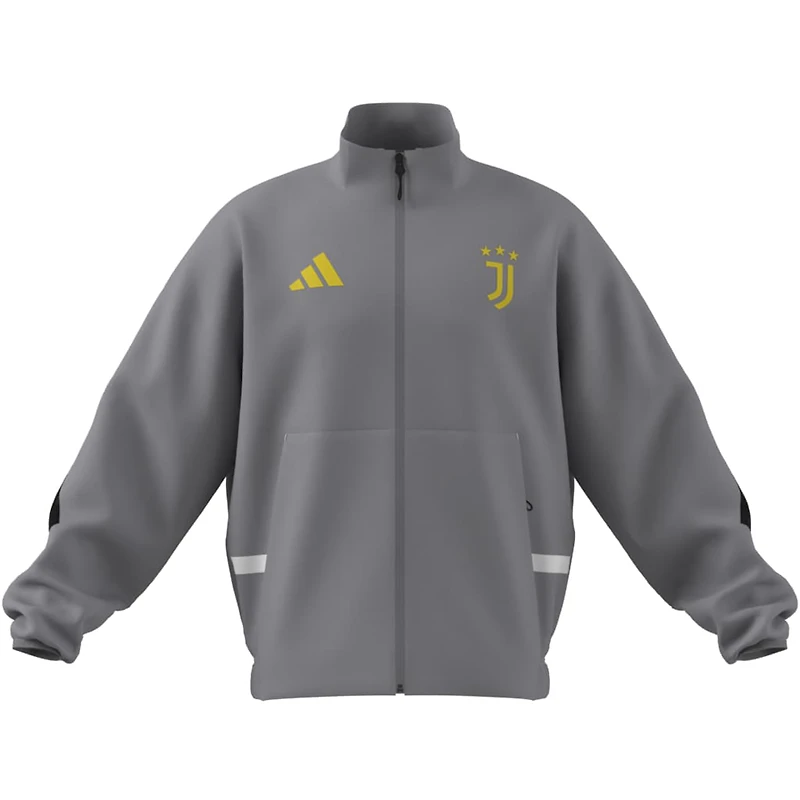 Veste zippée adidas Juventus grise pour homme, collection Club Anthem 2025/26