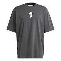 T-shirt surdimensionné adidas Juventus Lifestyle pour hommes, gris