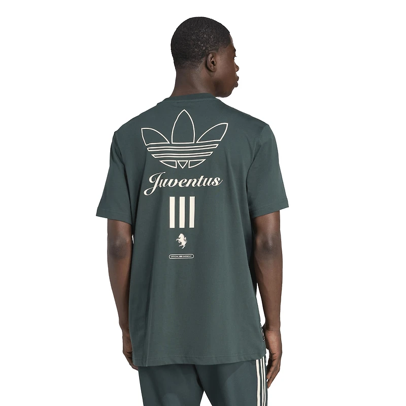 Men's adidas Green Juventus Terrace Icons Collection Graphic T-Shirt