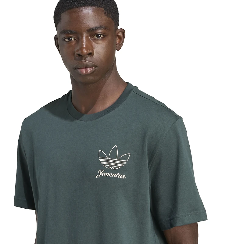 Men's adidas Green Juventus Terrace Icons Collection Graphic T-Shirt