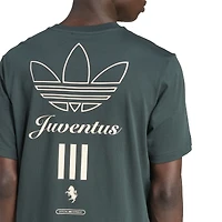 Men's adidas Green Juventus Terrace Icons Collection Graphic T-Shirt