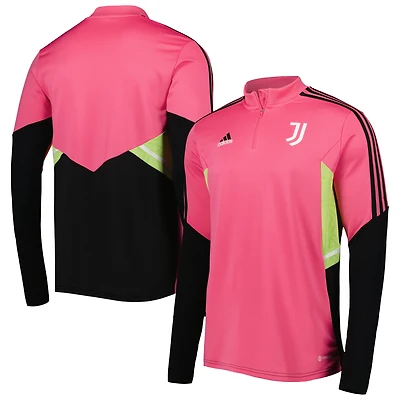 Men's adidas Pink Juventus Training AEROREADY Quarter-Zip Top