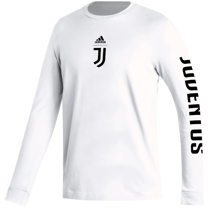 T-shirt à manches longues adidas Juventus Team Crest pour hommes
