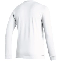 T-shirt à manches longues adidas Juventus Team Crest pour hommes