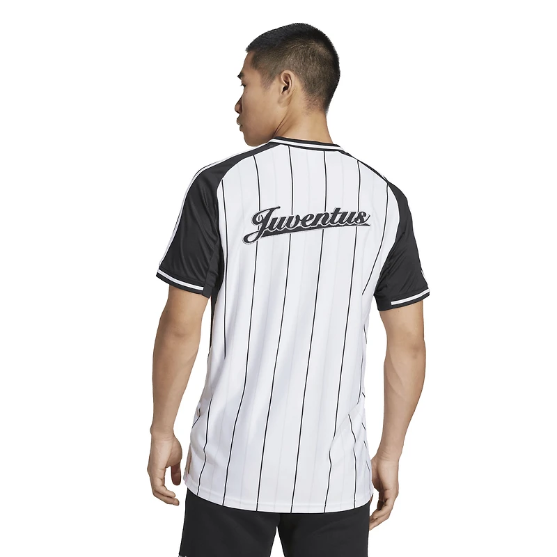 Maillot de baseball adidas blanc Juventus US Pack à boutons pour homme
