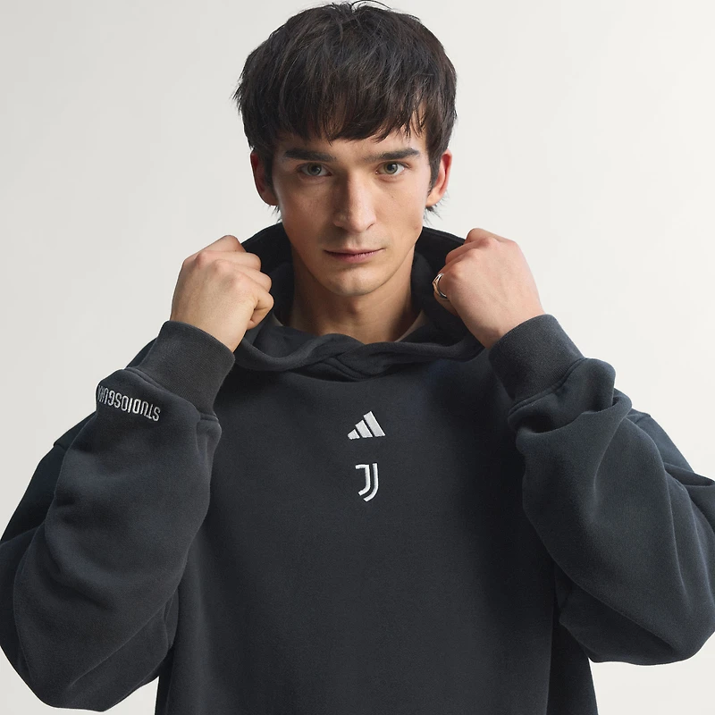 Sweat à capuche noir Juventus adidas x Studio Sgura pour homme