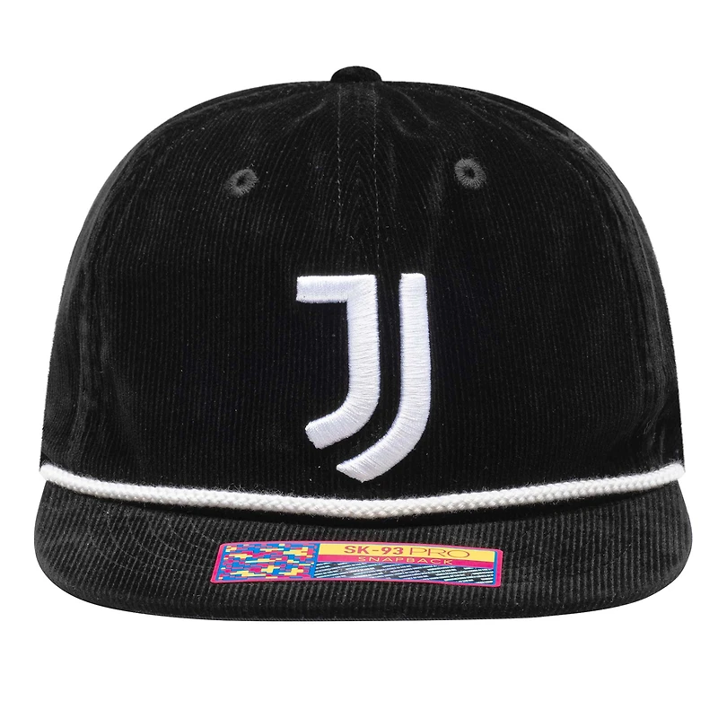 Men's Black Juventus Snow Beach Adjustable Hat