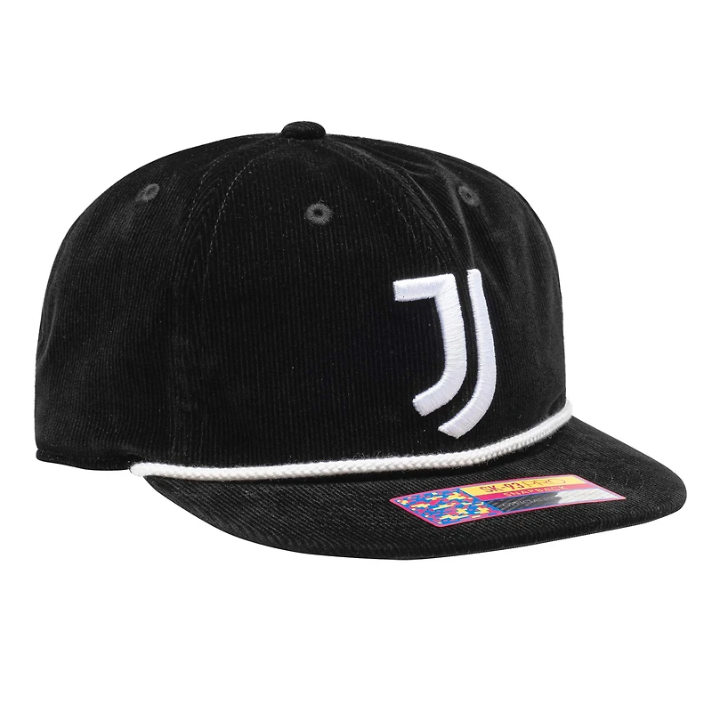 Men's Black Juventus Snow Beach Adjustable Hat