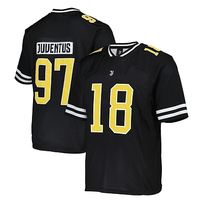 Men's Fanatics Black Juventus Collegiate American Football Foundation Fashion Jersey