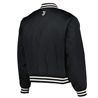 Men's Fanatics  Black Juventus Collegiate Sateen Full-Snap Jacket
