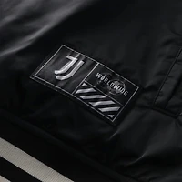 Men's Fanatics  Black Juventus Collegiate Sateen Full-Snap Jacket