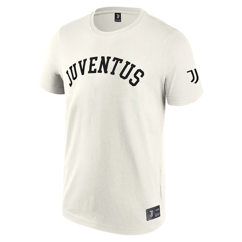 T-shirt Juventus Collegiate pour homme, couleur crème, Fanatics