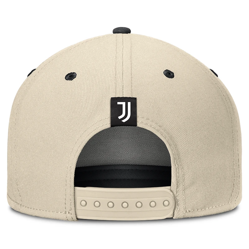 Men's Fanatics Natural/Black Juventus Horizon Snapback Hat