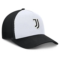 Casquette trucker ajustable Fanatics blanche et noire Juventus Clash pour homme