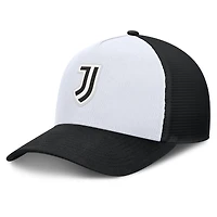 Men's Fanatics White/Black Juventus Clash A-Frame Trucker Adjustable Hat