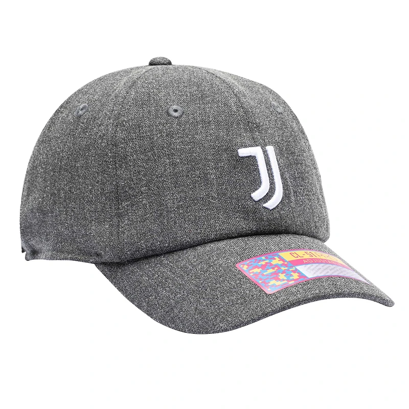 Men's Heather Black Juventus Berkeley Classic Adjustable Hat
