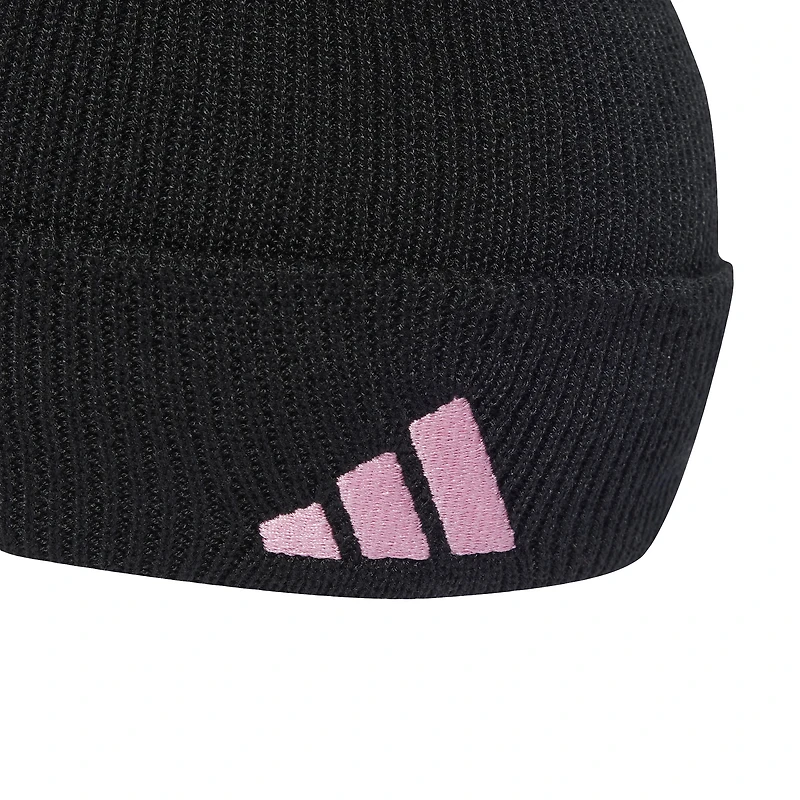 Bonnet unisexe en tricot noir à revers Juventus adidas