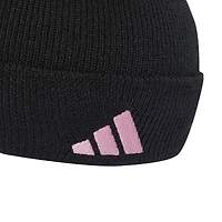 Bonnet unisexe en tricot noir à revers Juventus adidas