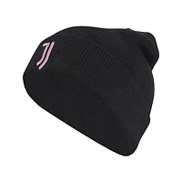 Bonnet unisexe en tricot noir à revers Juventus adidas