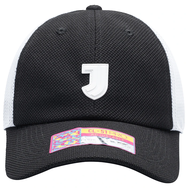 Unisex Black Juventus Ace Classic Adjustable Hat
