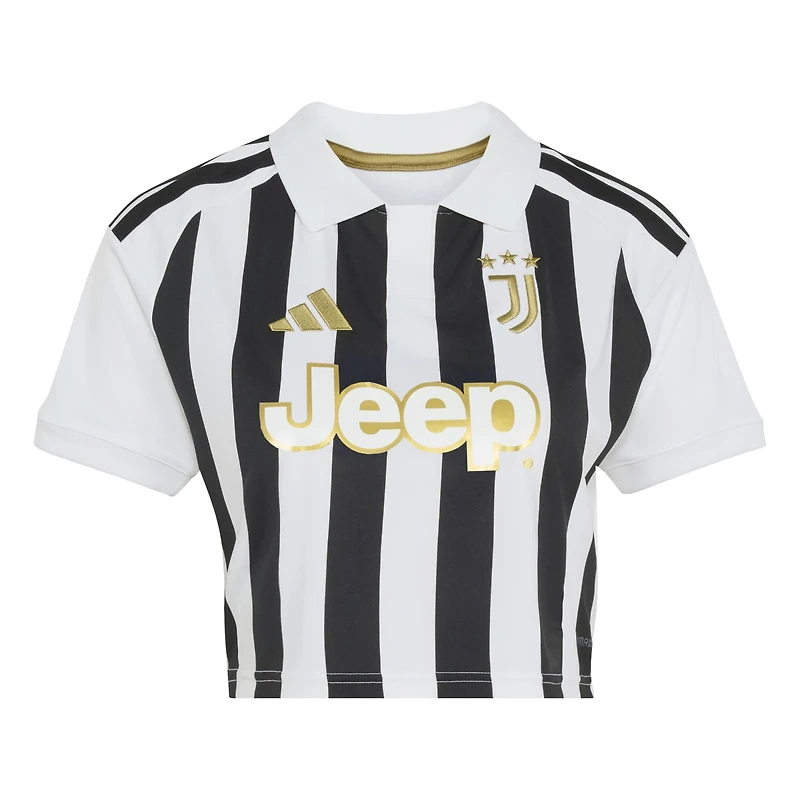 Women's adidas White Juventus 2026/27 Home Replica Cropped Jersey