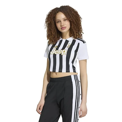 Women's adidas White Juventus 2026/27 Home Replica Cropped Jersey