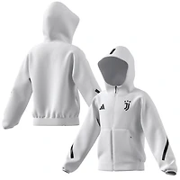 Youth adidas  White Juventus 2025/26 Anthem Full-Zip Jacket