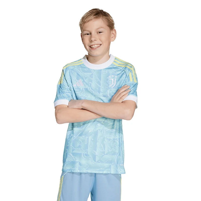 Youth adidas Blue Juventus 2025/26 Away Replica Jersey