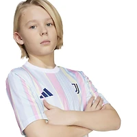Youth adidas  White Juventus 2025/26 Pre-Match AEROREADY Top