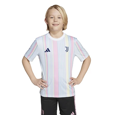 Haut adidas AEROREADY d'avant-match Juventus 2025/26 blanc pour jeunes