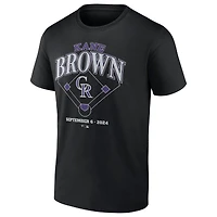 Men's Fanatics Black Kane Brown x Colorado Rockies T-Shirt